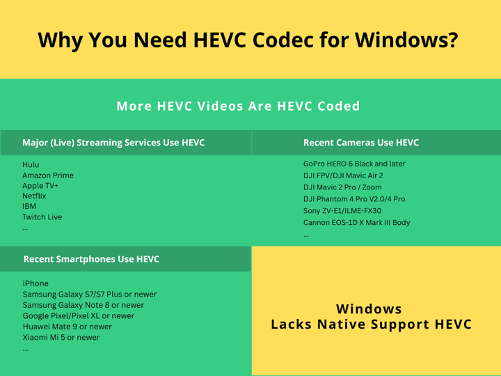 Why Need HEVC Codec