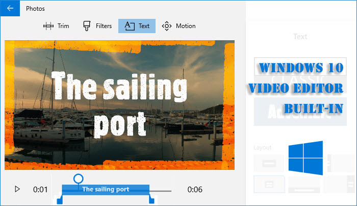 windows 10 video editing software free