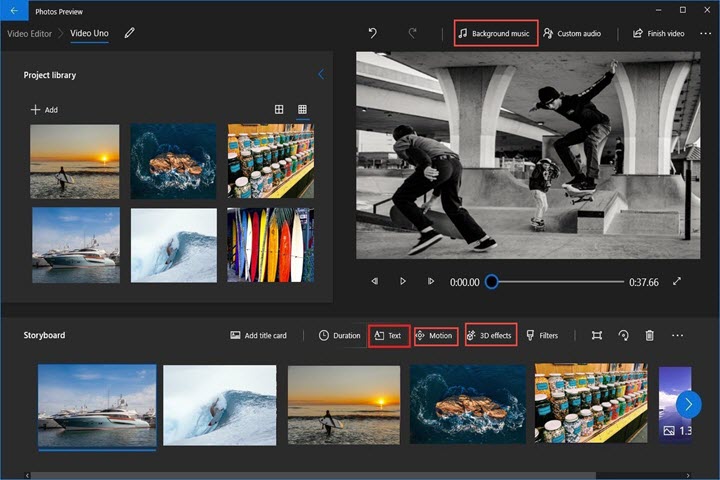 ms photos video editor