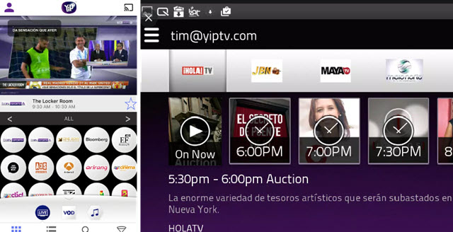 YipTV for football streaming