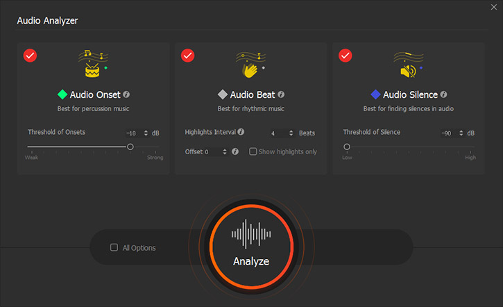 videoproc adjust audio level