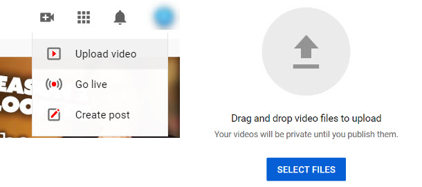 Upload YouTube video