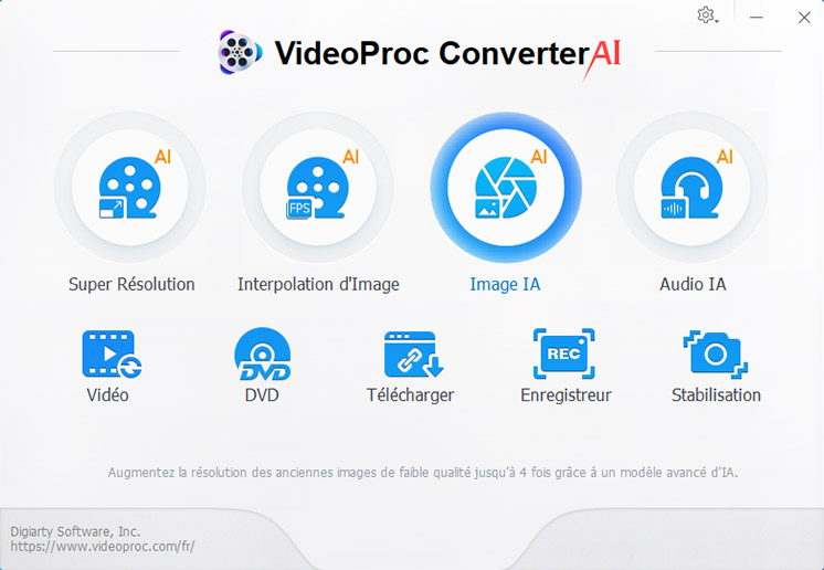 Restauration de visage IA de VideoProc - Étape 1