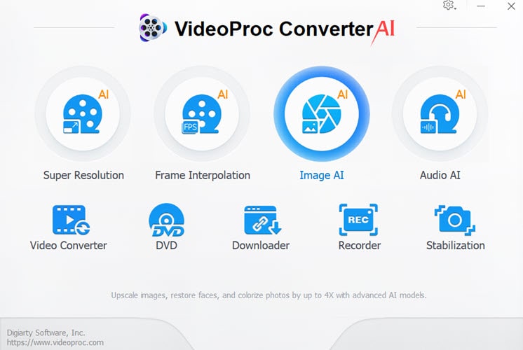 VideoProc AI Face Restoration - Step 1