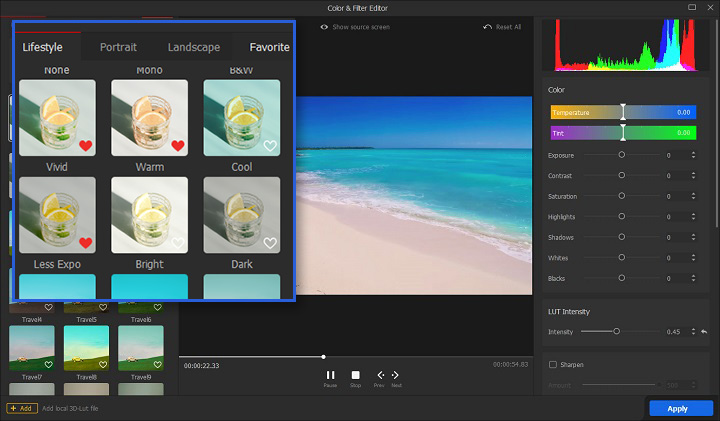 add third party luts for videoproc vlogger