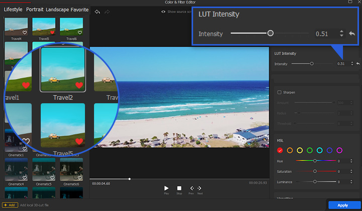 How to Apply 3D LUTs with VideoProc Vlogger