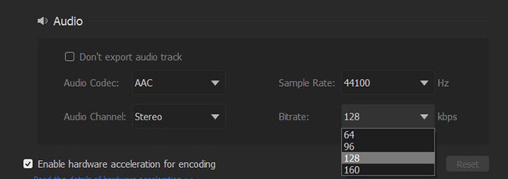 videoproc vlogger export settings