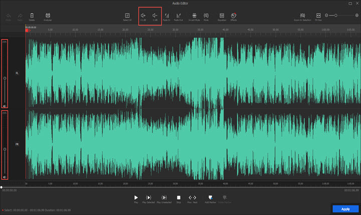 videoproc adjust audio