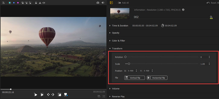 rotate video videoproc