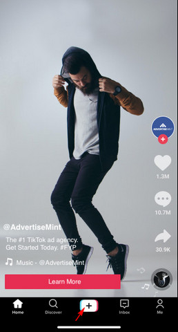 Click Add Sign in TikTok