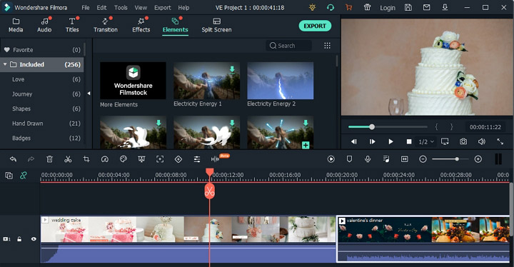 Filmora Video Editor UI