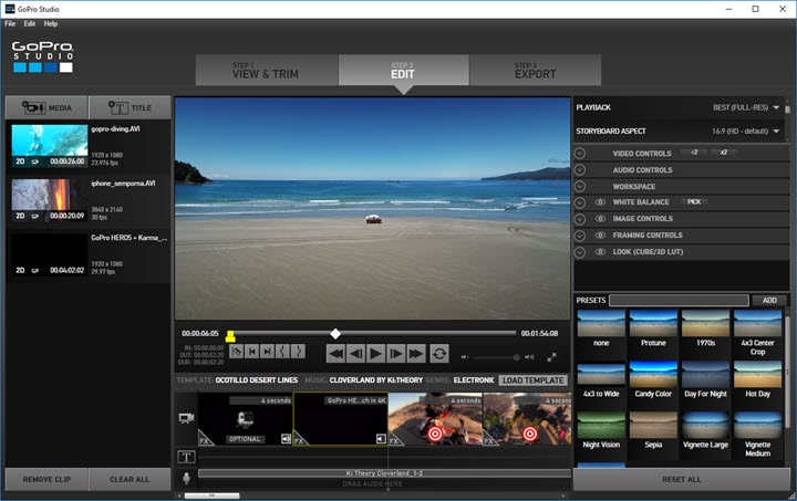 Use Templates in GoPro Studio