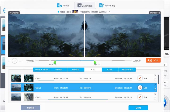 Trim Length to Compress MOV File with VideoProc