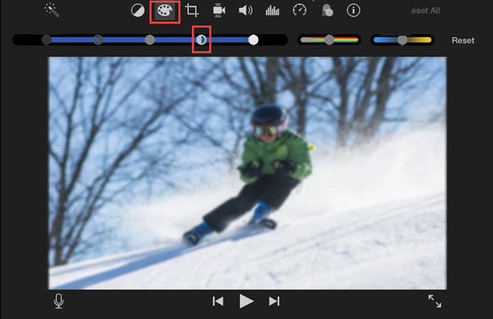 Sharpen Video in iMovie