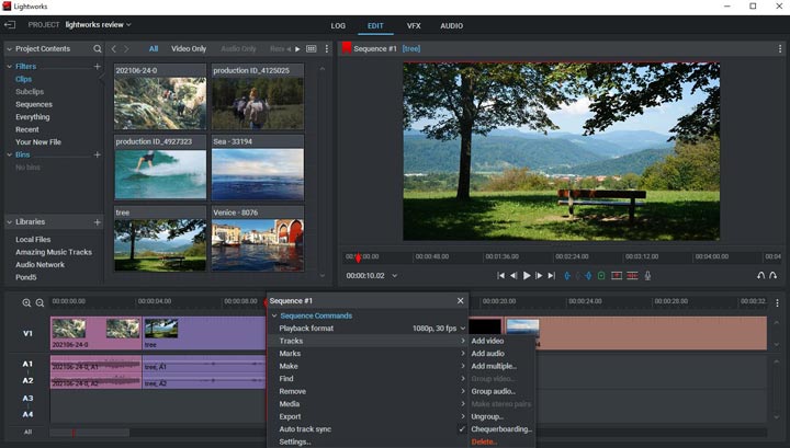 video editing software 4K 60fps - Lightworks Pro