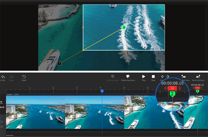 Add the Second Keyframe